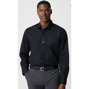 J.Crew Factory | NWT Wrinkle Free Dress Shirt Black Men's | Sz XS